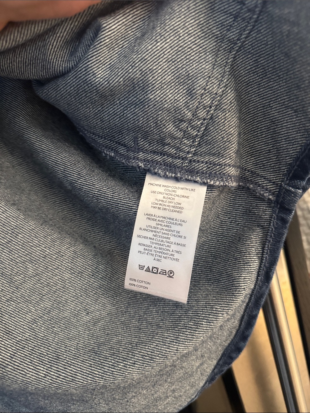 Pilcro Anthropologie Utility Denim Long Chore Jacket Size S - Picture 5 of 9